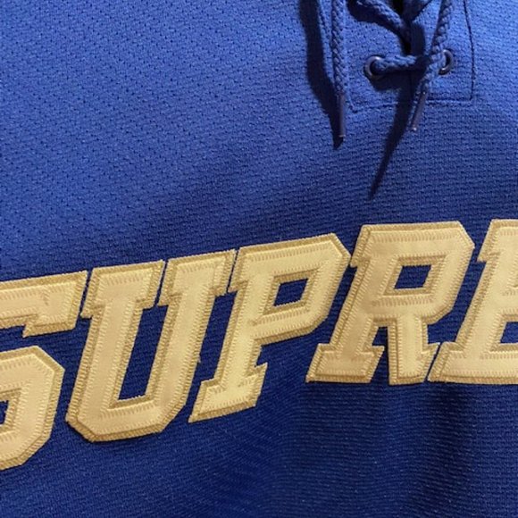 SUPREME Hoodie Hockey Jersey - Royal - XL - Picture 8 of 11